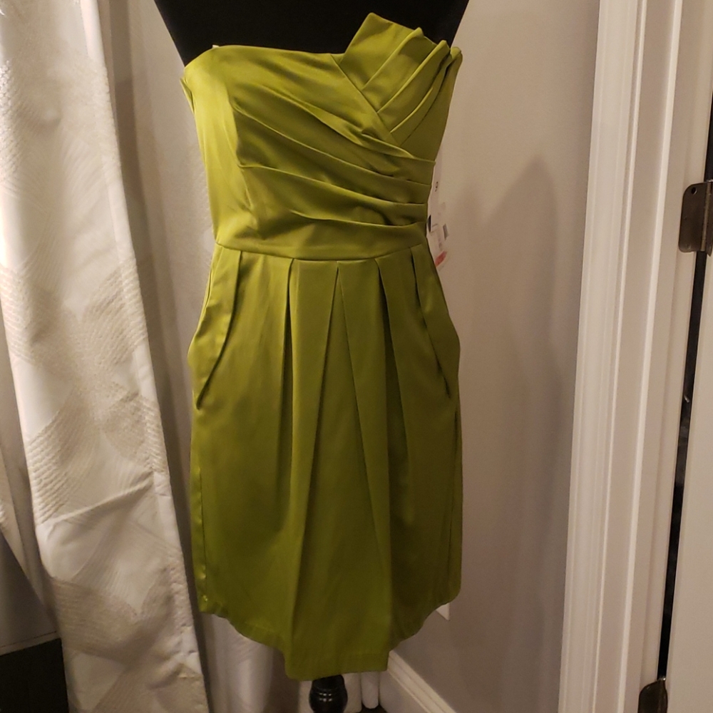 Teeze Me Green Cocktail Dress HAS POCKETS